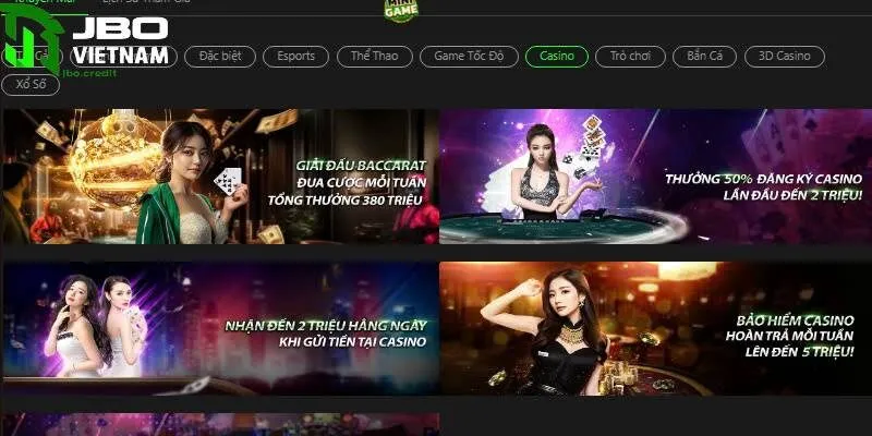 Khuyến mãi JBO dành cho Casino trực tuyến