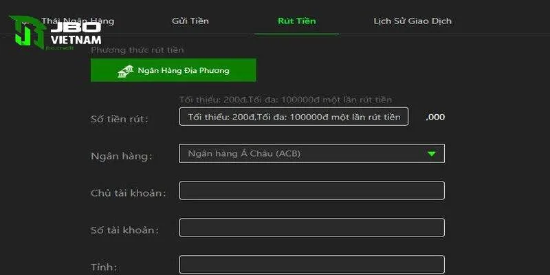 Hướng Dẫn Rút Tiền JBO Thành Công 100% Cho Tân Binh